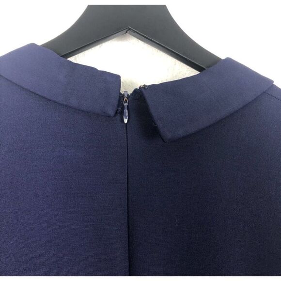 Reiss Navy Dress Angel Fitted Panel Short Sleeve size 8 - Picture 8 of 10